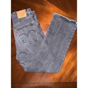 Levis Premium Ribcage Straight Ankle Womens 29x27 Black Jeans SEE NOTES